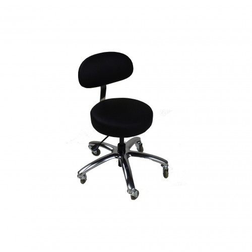 Pro Stool With Backrest Massage Table Stool- Choose Color 31002